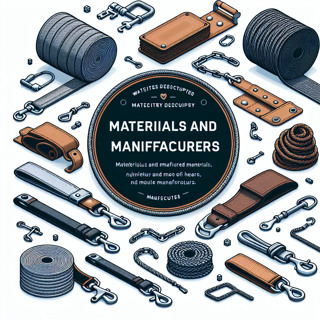 Materialien und Hersteller