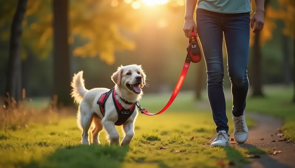 Flexi Leine mit Licht und Kotbeutel: Die innovative Lösung für Spaziergänge