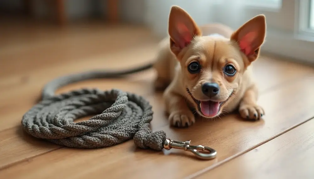 Welpenleine Tau: Robust, stylisch und optimal für kleine Hunde